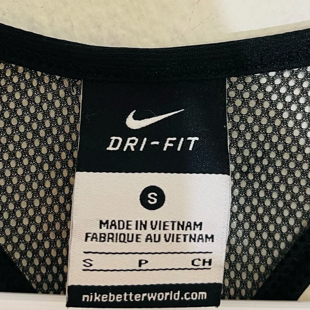 Nike Dri-Fit Active Tank Top Small Black/White